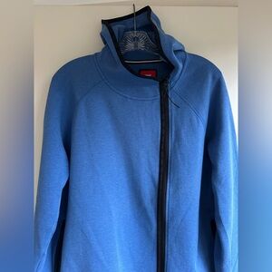 Nike zipper hoodie with asymmetrical back hemline. Womens L